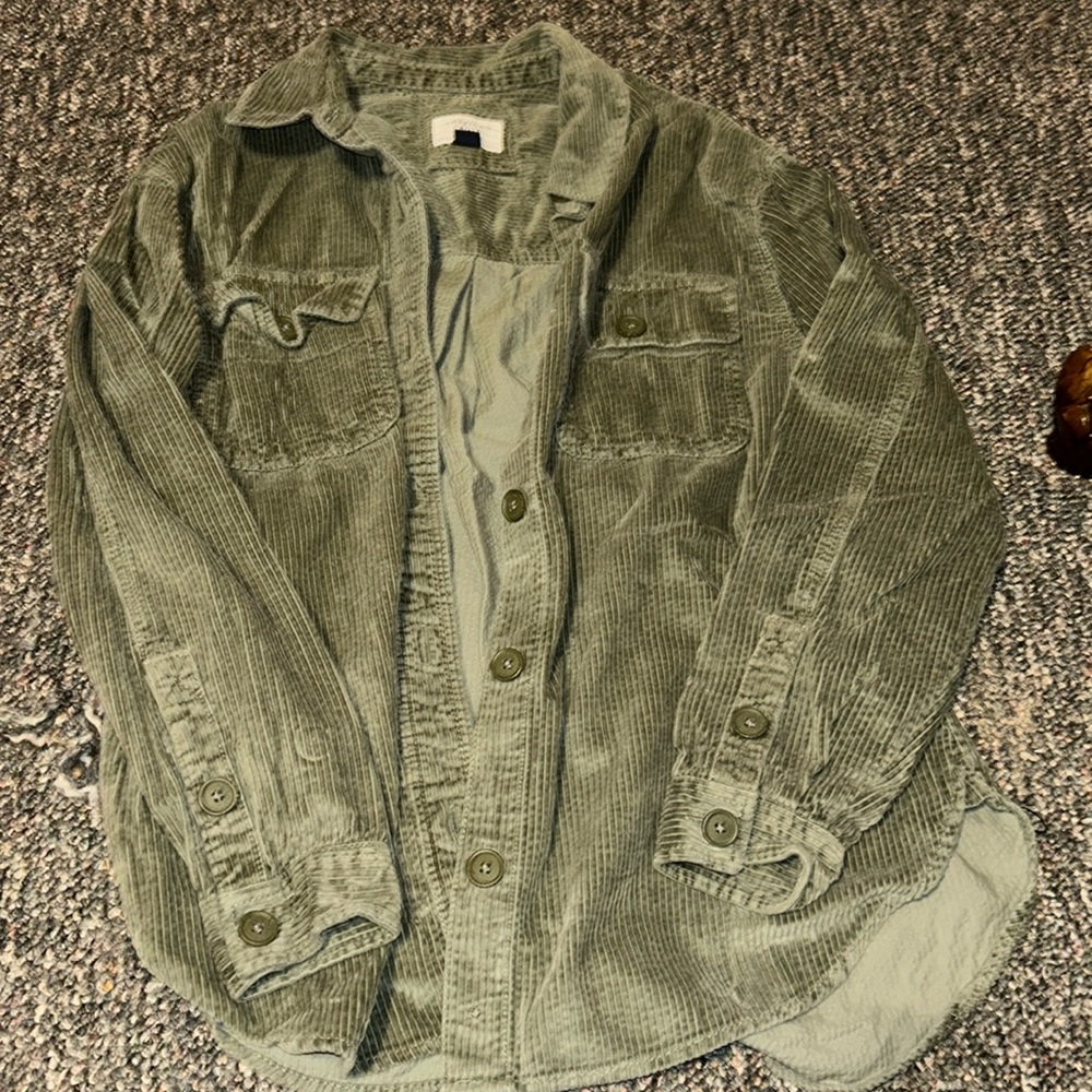 American Eagle Corduroy Button Down Shirt